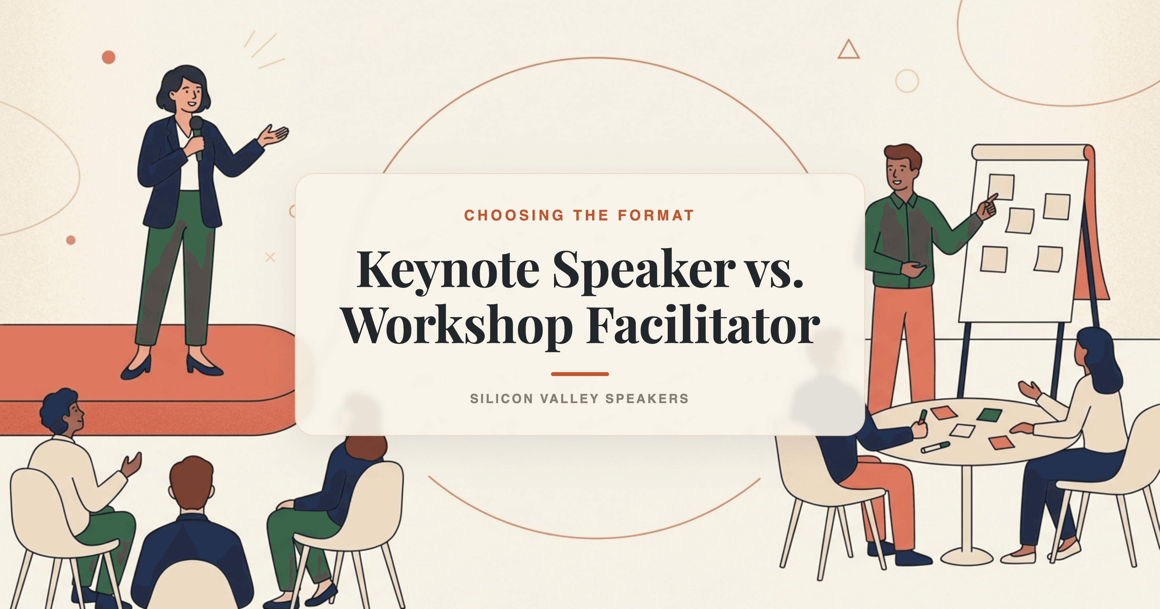 Keynote Speaker vs. Workshop Facilitator: Which Does Your Event Need?